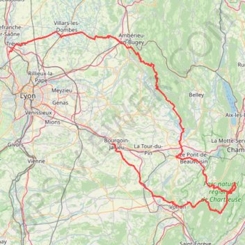 Trace GPS Chartreuse (2), itinéraire, parcours