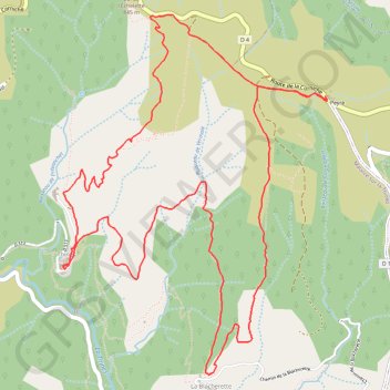 Trace GPS Peyre-Thines, Ardèche, itinéraire, parcours