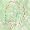 Trace GPS Boucle VTT depuis Montagnac (Lozère), itinéraire, parcours