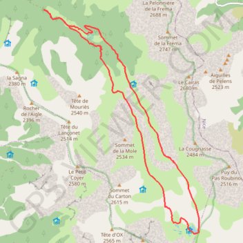 Trace GPS Pont de la serre - Lacs de lignin, itinéraire, parcours