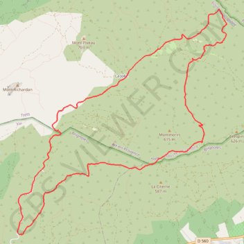 Trace GPS Saint zach par la foux, itinéraire, parcours