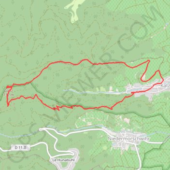 Trace GPS Montée du Galtz - Katzenthal, itinéraire, parcours