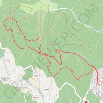 Trace GPS Marche Saint georges, itinéraire, parcours