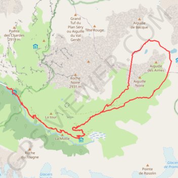 Trace GPS Col du Palet en boucle, itinéraire, parcours