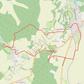 Trace GPS Nièvre - Varzy (58210) - Oudan, itinéraire, parcours