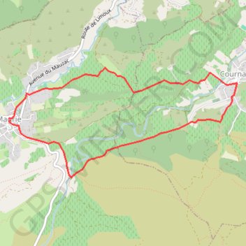 Trace GPS Magrie-Cournanel-7km, itinéraire, parcours