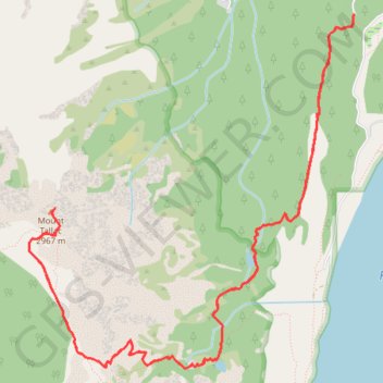 Trace GPS Mount Tallac, itinéraire, parcours