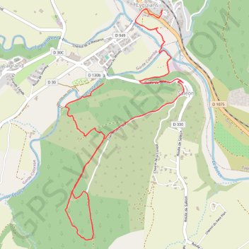 Trace GPS Eyguians - Saléon, itinéraire, parcours