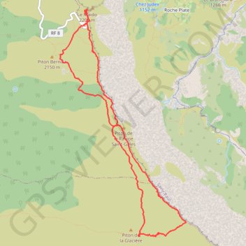 Trace GPS Boucle La Glacière, itinéraire, parcours