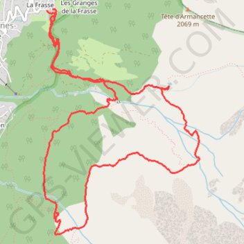 Trace GPS Lac et combe d'Armancette, itinéraire, parcours