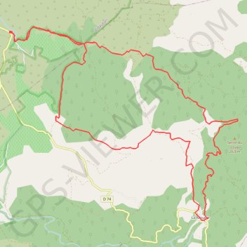 Trace GPS Boucle de La Nible, itinéraire, parcours