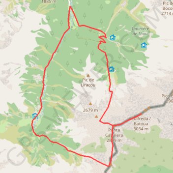 Trace GPS Pic de Batoua depuis Frédançon, itinéraire, parcours