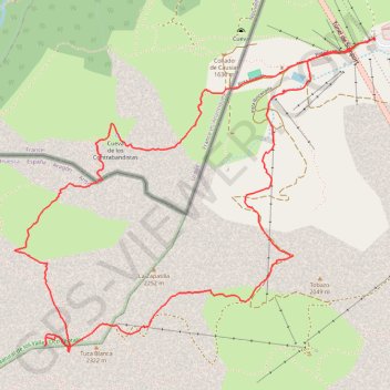 Trace GPS Puntas de Esper, itinéraire, parcours