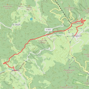 Trace GPS Hofsgrund - Obermünstertal, itinéraire, parcours
