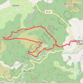 Trace GPS Randonnée de La Grasale, itinéraire, parcours