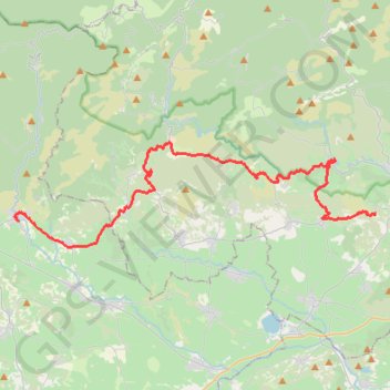 Trace GPS Caunes Minervois Camping le Vernis, itinéraire, parcours