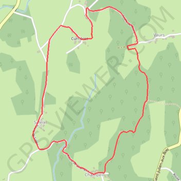 Trace GPS Le Puy Bouret - Saint-Cirgues-la-Loutre 5km, itinéraire, parcours