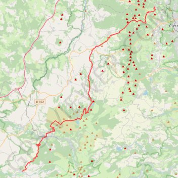 Trace GPS FDL Massif Centrale, itinéraire, parcours