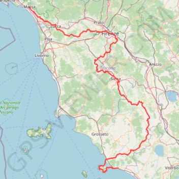 Trace GPS Tuscany-Trail-2019, itinéraire, parcours