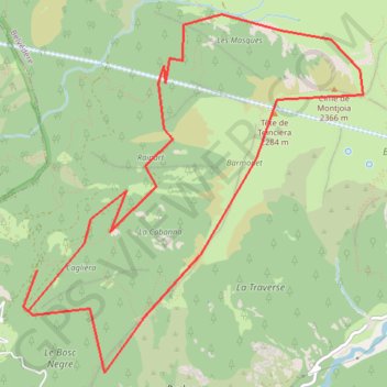 Trace GPS Mont Joia, itinéraire, parcours