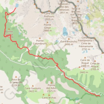 Trace GPS repérage - lac de Tavels, itinéraire, parcours