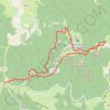 Trace GPS Croix de Chaubouret, itinéraire, parcours