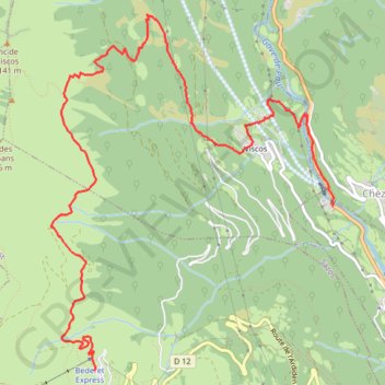 Trace GPS Descente de Luz-Ardiden via Viscos, itinéraire, parcours