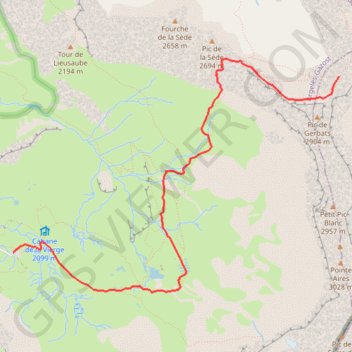 Trace GPS Col de la Gela, itinéraire, parcours