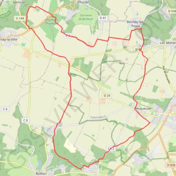 Trace GPS Entre Cernay et Limours, itinéraire, parcours