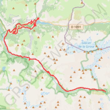Trace GPS La Bérarde, itinéraire, parcours
