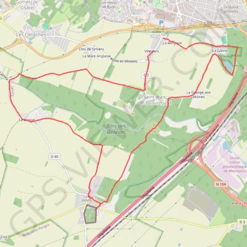 Trace GPS Rando SAINT-JEAN DE BEAUREGARD, itinéraire, parcours