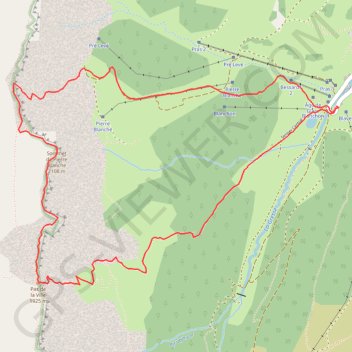 Trace GPS Pierre Blanche en boucle par les pas de la Ville et de la Posterle (Vercors), itinéraire, parcours