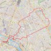Trace GPS Paris Saint Michel boucle Belleville, itinéraire, parcours