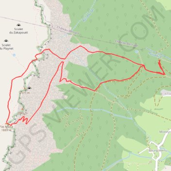 Trace GPS Tours du Playnet, itinéraire, parcours