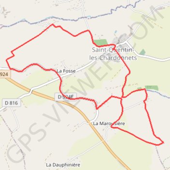 Trace GPS Jardins extraordinaires - Saint-Quentin-des-Chardonnets, itinéraire, parcours