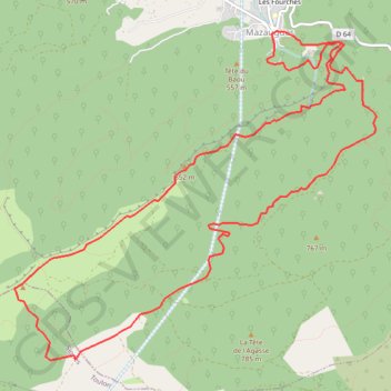 Trace GPS Barres de Mazaugues, itinéraire, parcours