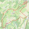 Trace GPS Belgique - Tohogne - Province du Luxembourg, itinéraire, parcours