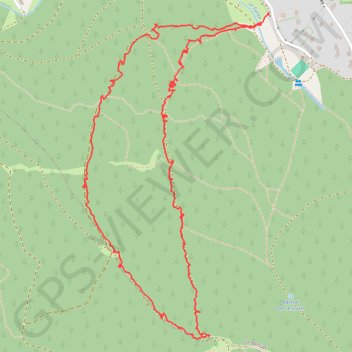 Trace GPS Le Bessat Randonnée Piste Bleue 4 Km, itinéraire, parcours