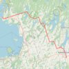 Trace GPS Orillia - Lindsay, itinéraire, parcours