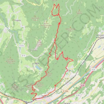 Trace GPS Col de la Buffaz, itinéraire, parcours