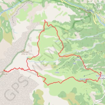 Trace GPS Puy Aillaud le lac la Blanche, itinéraire, parcours