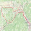 Trace GPS Col de la Croix de Toutes Aures, itinéraire, parcours