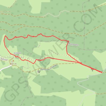 Trace GPS Montagne du Lomont, itinéraire, parcours