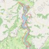 Trace GPS Tour du Lac de Chambon, itinéraire, parcours