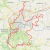 Trace GPS Autour de Coutances jusqu'à Saussey - Monthuchon, itinéraire, parcours