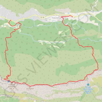 Trace GPS Crête de Sainte Victoire, itinéraire, parcours