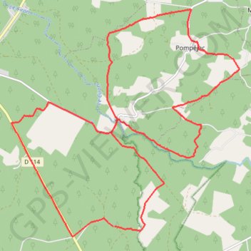 Trace GPS Autour du château de Cazeneuve, itinéraire, parcours