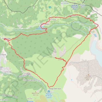 Trace GPS Mont Vorassay, itinéraire, parcours