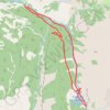 Trace GPS Cascade du Razis CREVOUX La Chalp, itinéraire, parcours