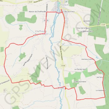 Trace GPS De Fervaques à Cheffreville-Tonnencourt, itinéraire, parcours